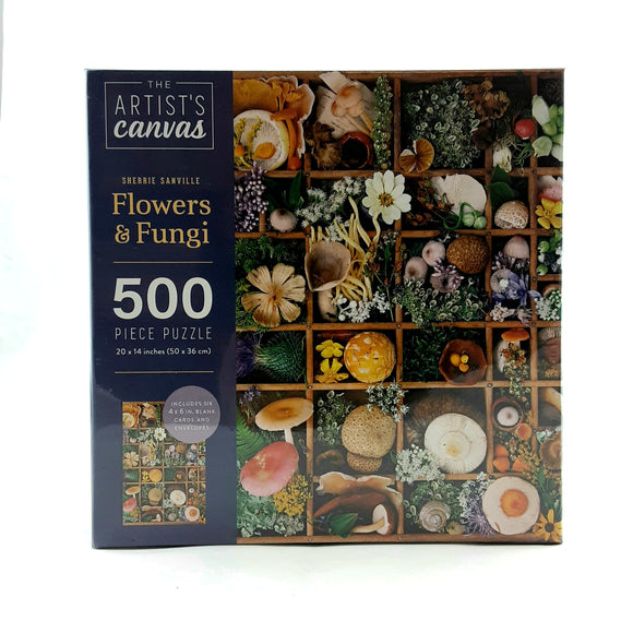 Flowers & Fungi Jigsaw Puzzle (500 piece)