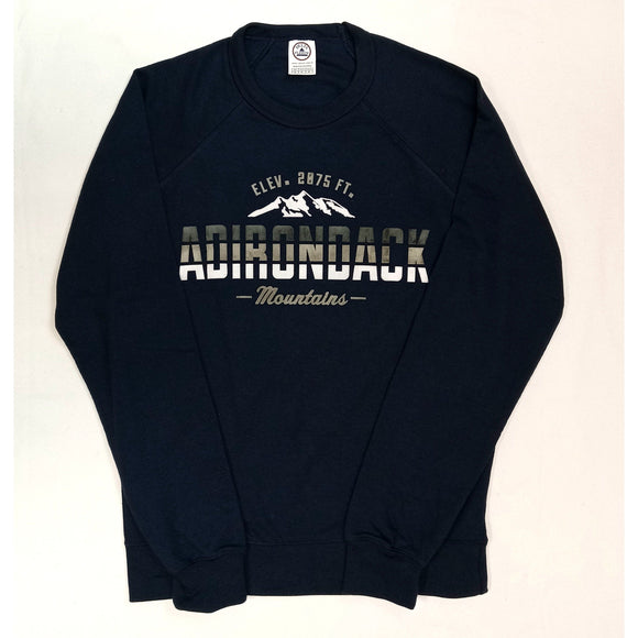 'Tri-Colored ADK Mountains' Lightweight Sweatshirt (two colors)