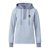 'Adirondack Mountains, New York' Striped Henley Hoodie (two colors)