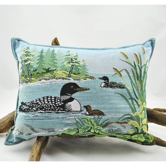 Loons on Lake Tapestry Balsam Pillow