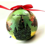 ADKX Moose in Northern Lights Ornament