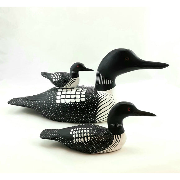Handcrafted Wooden Loons (various sizes & prices)