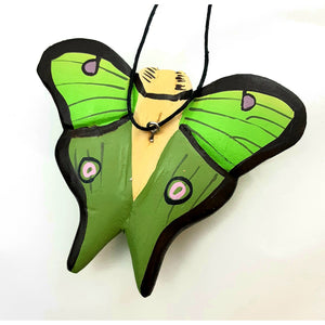 Balsa Wood Luna Moth Ornament