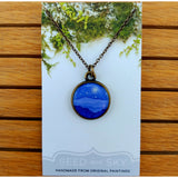 Seed and Sky Painting Necklace- 18" (various styles/materials)