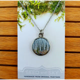 Seed and Sky Painting Necklace- 18" (various styles/materials)