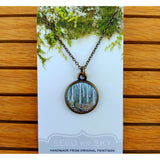 Seed and Sky Painting Necklace- 18" (various styles/materials)