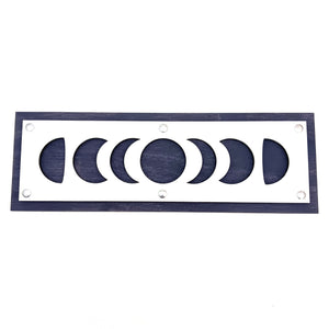 Moon Phases Wooden Wall Hanging