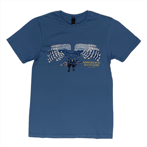 'Adirondack Mountains, NY' Owl Tee (Two Colors)