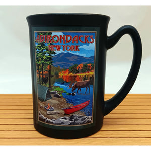 'Adirondacks, New York' Camp Scene Mug