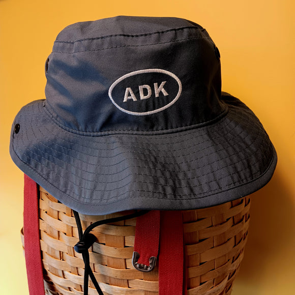 ADK Bucket Hat w/ Pull String (Steel Blue)