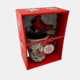 Red Cardinal Mug and Ornament Gift Set