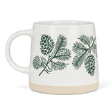 Wide Base Mug- Pinecones