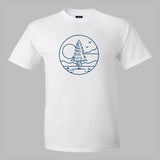 SS Circle Tee- Sun, Tree & Moutains (two colors)