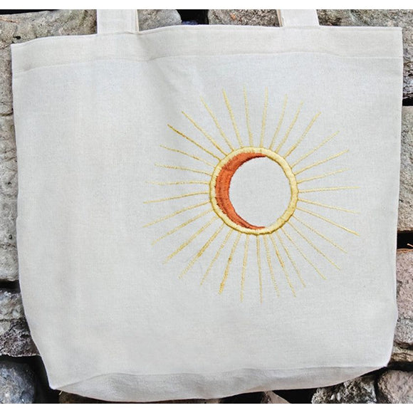 Embroidered Eclipse Tote