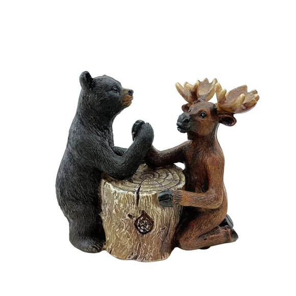 Bear and Moose Arm Wrestling