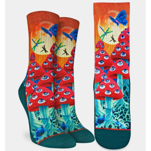 'Good Luck Sock' Magic Mushrooms Socks