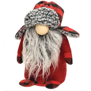 Standing Red & Black Grey Beard Gnome