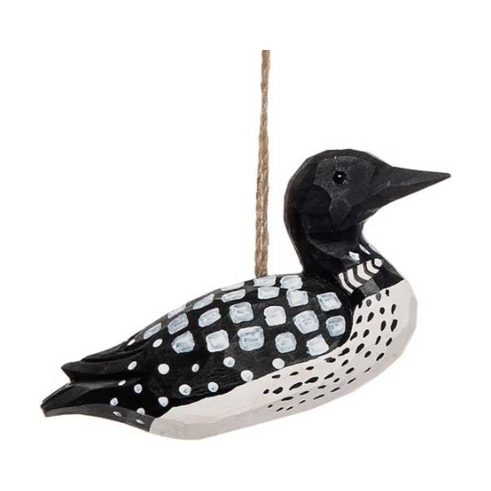 Wooden Loon Ornament