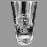 Etched Pint Glasses