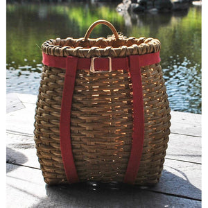 Small Packbasket (Light with Red Straps)