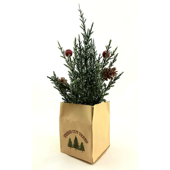 Pine Tree in a Bag (Tabletop Decoration)