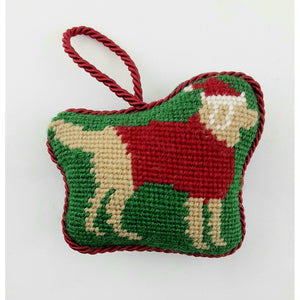 Needlepoint Dog Ornament (two styles)