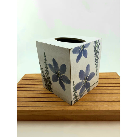 Floral Print Tissue Box