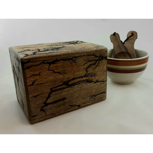 Wooden Roots Motif Recipe Box