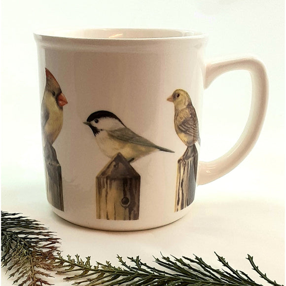 'Birds on a Post' Mug