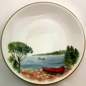 Canoe Salad/Dessert Plate