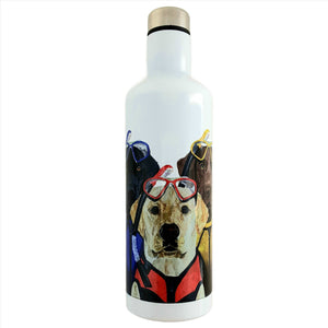 'The Musketeers' Double Walled Water Bottle w/ Dogs