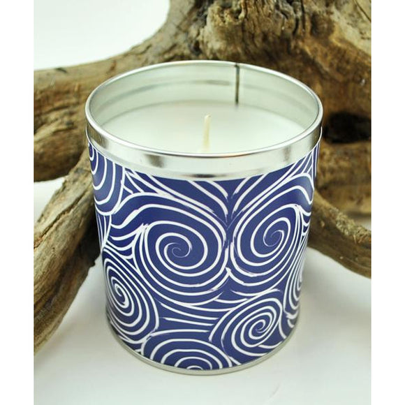 Blue Waves Candle