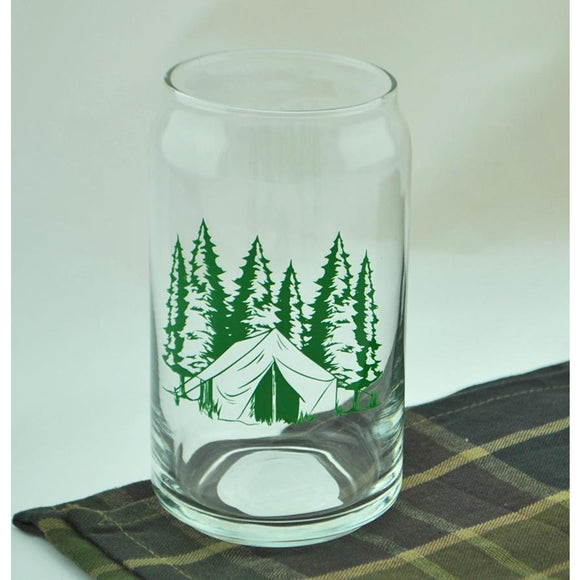 Camping Theme Pint Glass