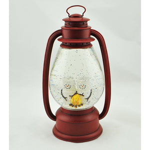 Red Lantern with Marshmallows Water Globe (Lights Up!)