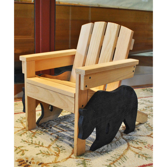 Child Adirondack Chair with Bear (Available for Pick-Up Only)