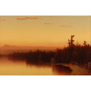 Twilight in the Adirondacks (Sanford Robinson Gifford, 20" x 16")