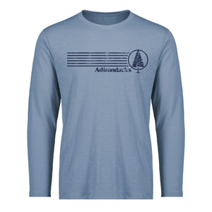 'Adirondacks' Stripes w/ Tree Long Sleeve Shirt (2 Colors)