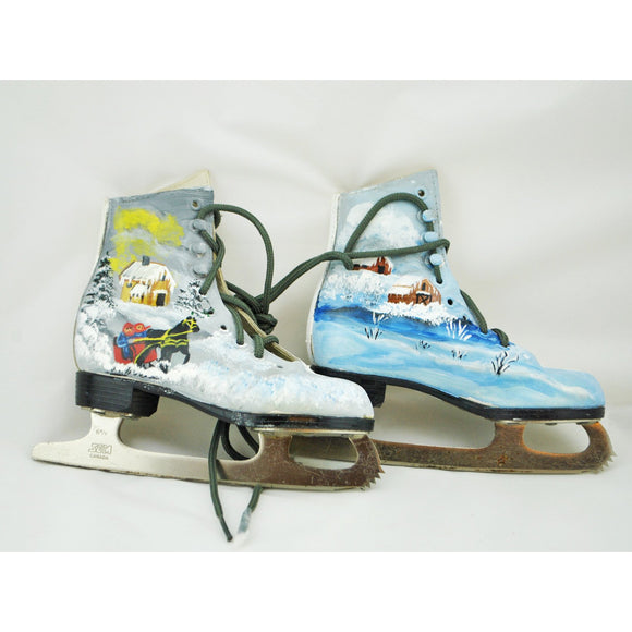 Hand Painted Ice Skates
