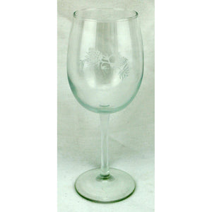 Pine Branch Wine Glass