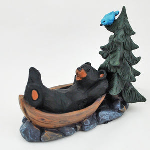 Bear in Boat Figurine