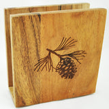 Rustic Wooden Napkin Holder