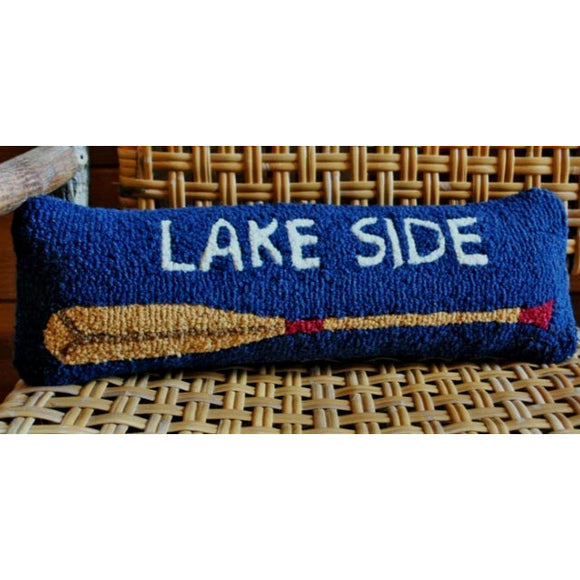 Lake Side Hooked Wool Pillow